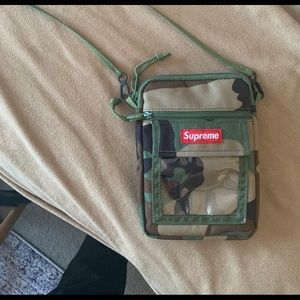 Supreme Camo Drawstring Bag